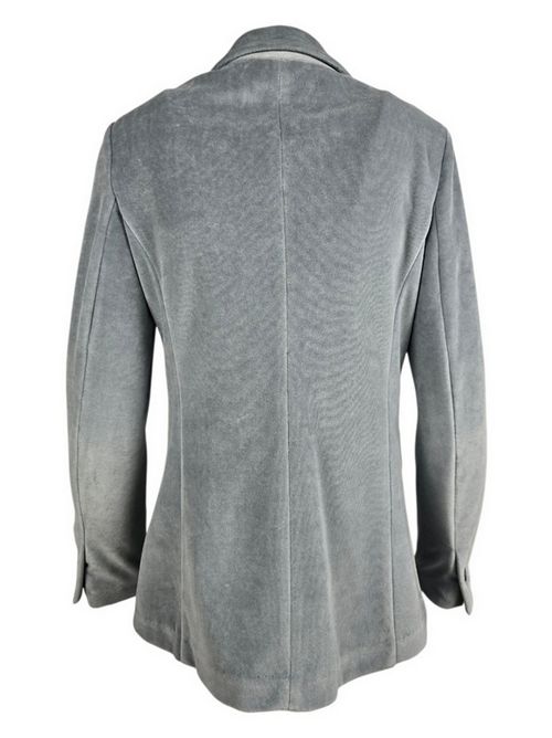 giacca donna monopetto in velluto liscio azzurro Circolo 1901 | FD36211154